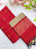 red checked top with duppata