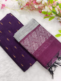 dark purple top with duppata