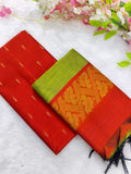 orange top with duppata