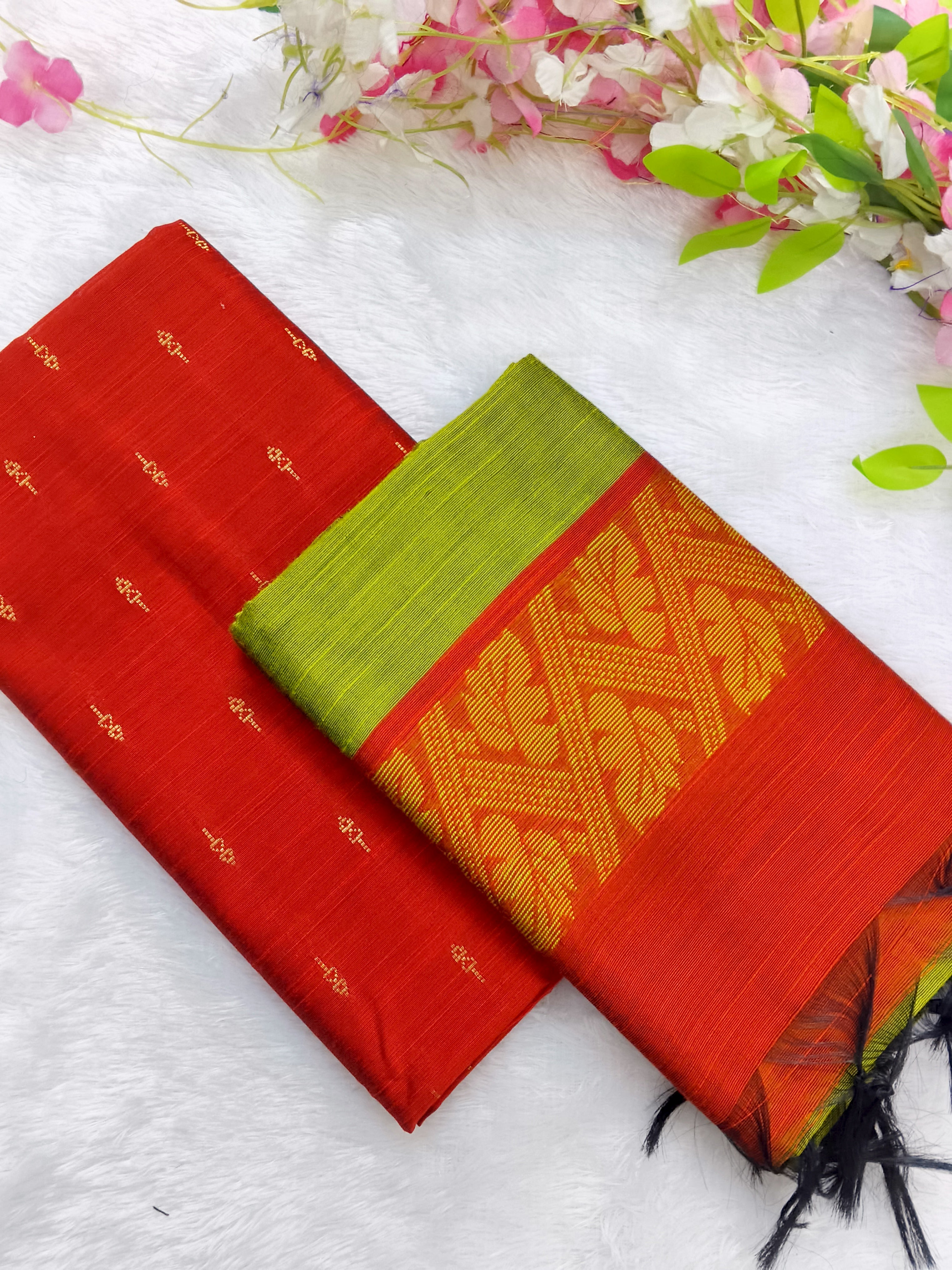 orange top with duppata