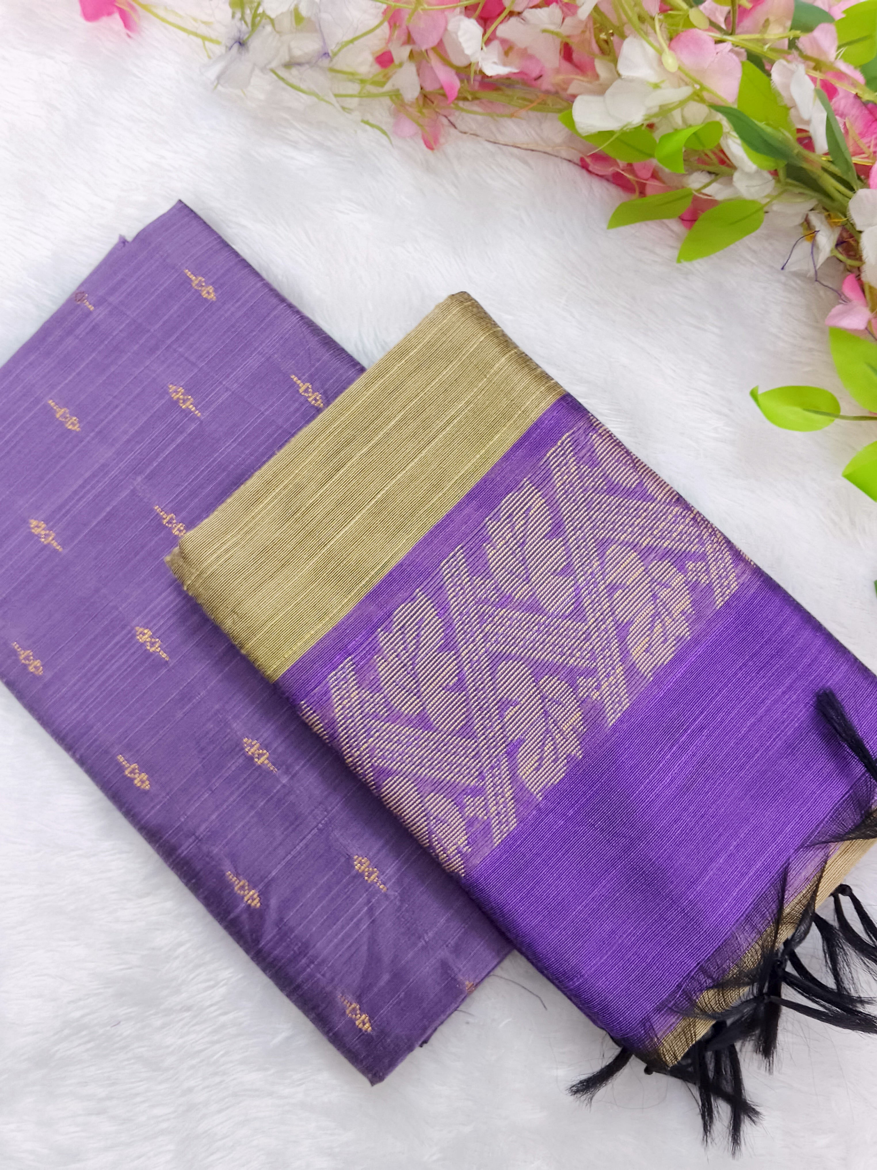 lavendor top with duppata