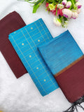 skyblue with brown 3 piece set