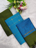 sky blue with olive green 3 piece set