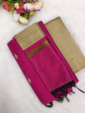 rose raw silk 3 piece set