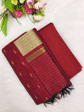 marron raw silk 3 piece set