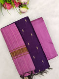 wine with pink raw silk 3 piece set