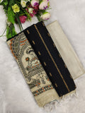 black madhubani 3 piece set
