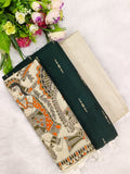 bottle green madhubani 3 piece set