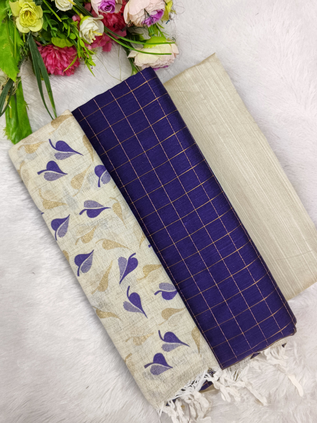 violet madhubani 3 piece set