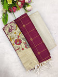 wine madhubani 3 piece set