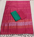 peech colour jamdhani duppata with rexona raw silk top 3 piece set