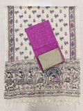 Ivory & Magenta Purple Madhubani – 3-Piece Set