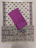Ivory & Magenta Purple Madhubani – 3-Piece Set
