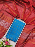 sky blue top with jamdhani duppata 2 piece set