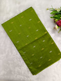 applle green raw silk top