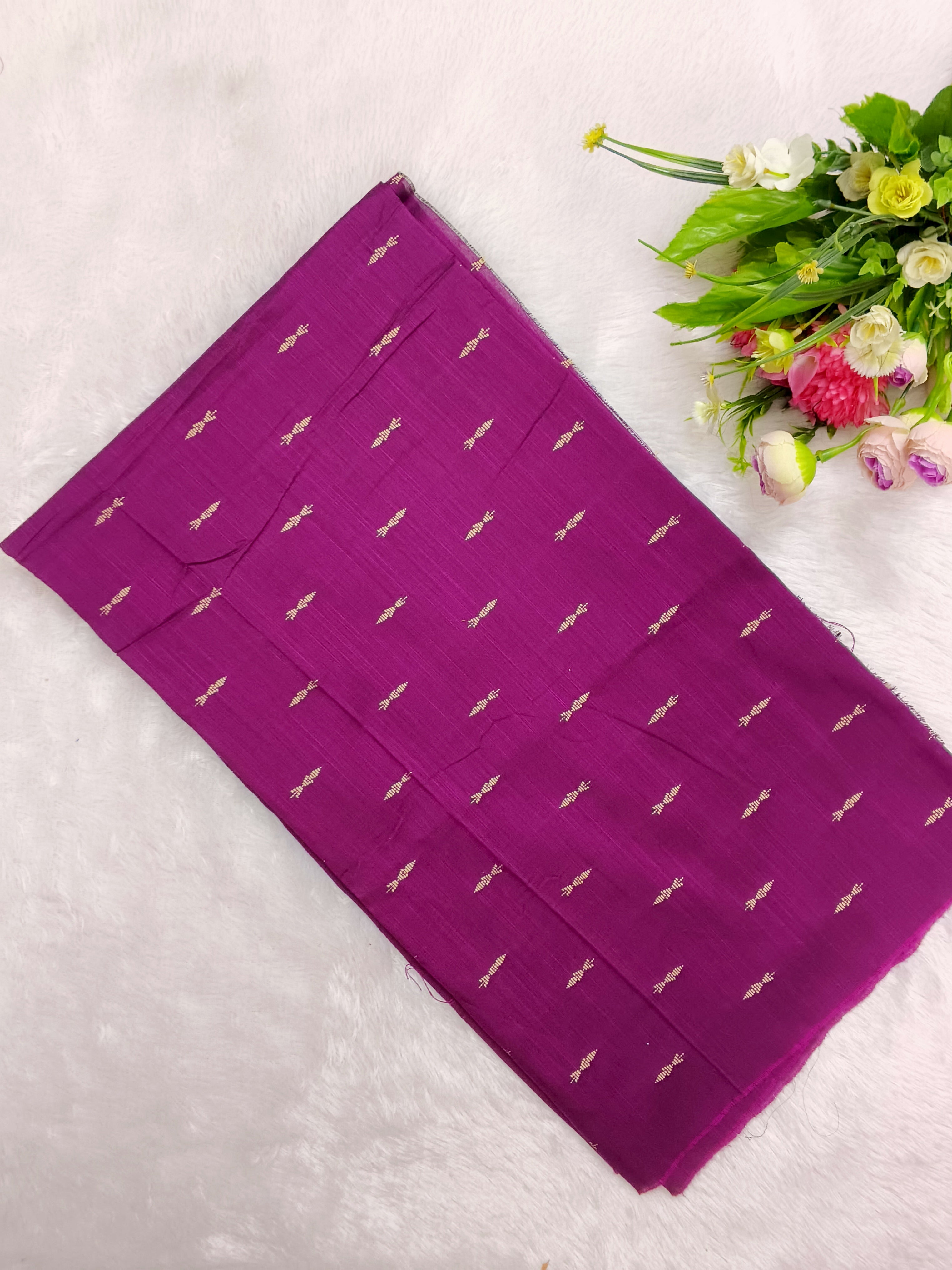 vadamalli colour raw silk top