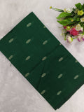 bottle green raw silk top