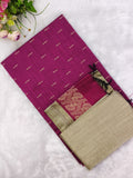 rani pink raw silk top 3 piece set