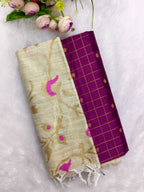 madhubani floral design duppata 3 piece set