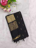 BLACK RAW SILK 3 PIECE SET
