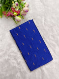 royal blue raw silk top
