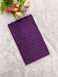 dark purple raw silk top