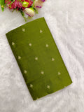 mehandi green raw silk top