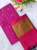 rani rose meena putta checked pattern 2 piece set