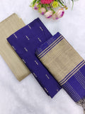 violet raw silk 3 piece set