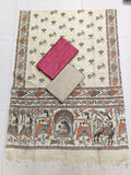 peech colour madhubani 3 piece set