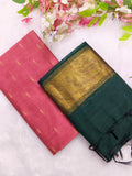 peech colour top with bottle green duppata