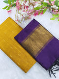 mustard yellow top with wine tissue border duppta