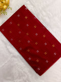 marron raw silk top