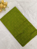 olive green raw silk top