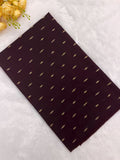 brown raw silk top