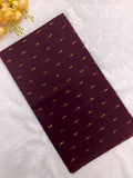 dark brown raw silk butta top