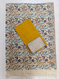 yellow madhubani 3 piece set
