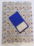 royal blue madhubani 3 piece set