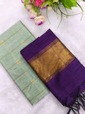 rexona raw silk top with wine tissue border duppata