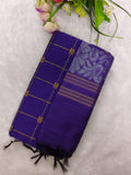 violet raw silk top with jamdhani duppata 2 piece set