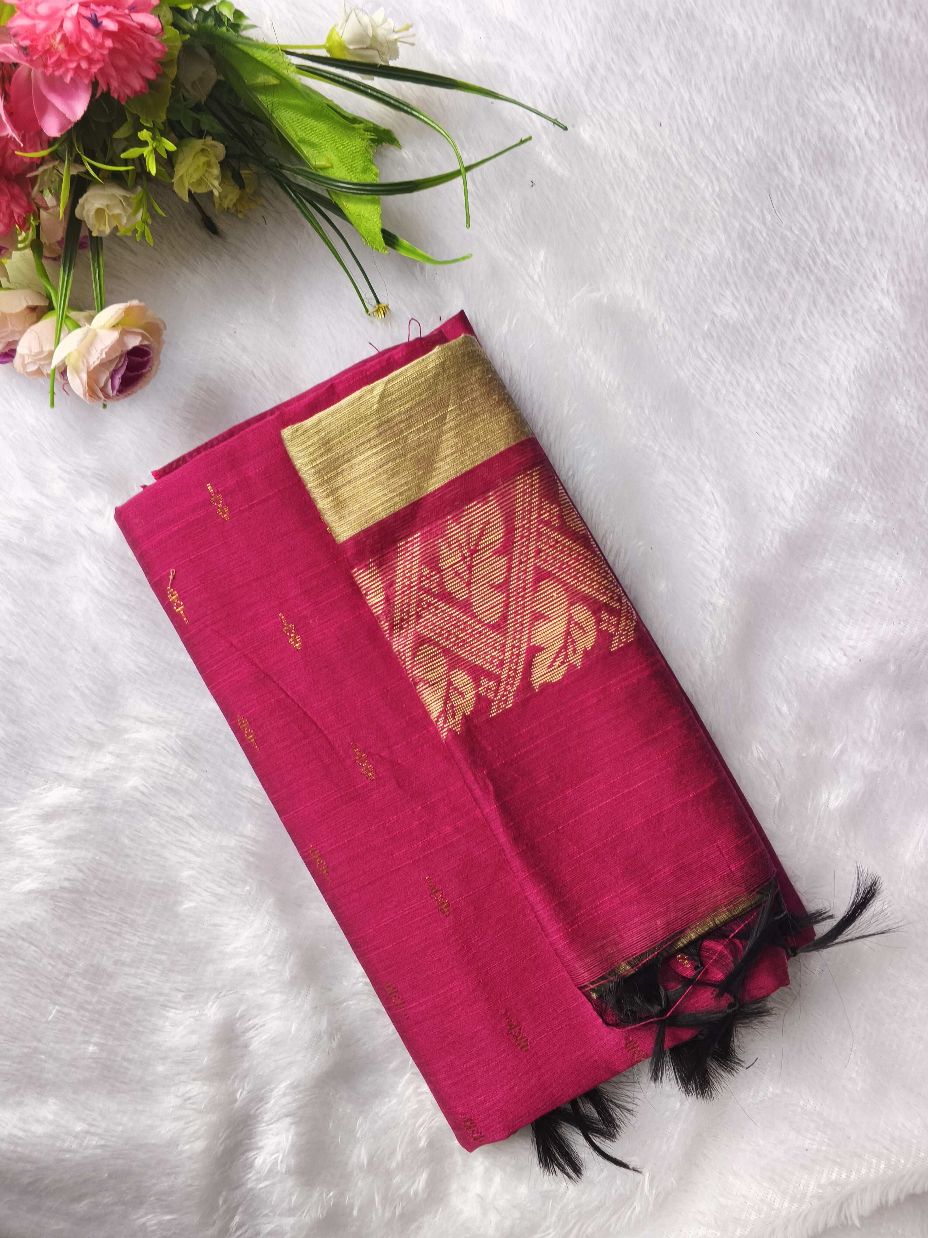 rani rose raw silk 3 piece set