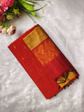 red raw silk 3 piece set