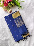 royal blue raw silk  3piece set