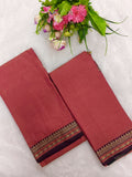 peech with brown narayanapet top and duppata 2 piece set
