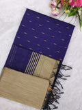 violet raw silk 3 piece set