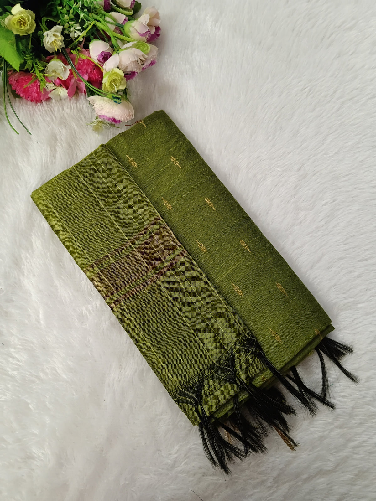 apple green raw silk 3 piece set