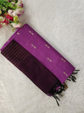 purple with wine raw silk 3 piece set